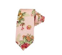 LMMOZOE 6Cm Vintage Tie Cotton Linen Floral Neck Tie For Men Business Bowtie Fashion Casual Printed Ties