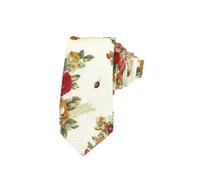 LMMOZOE 6Cm Vintage Tie Cotton Linen Floral Neck Tie For Men Business Bowtie Fashion Casual Printed Ties