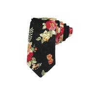 LMMOZOE 6Cm Vintage Tie Cotton Linen Floral Neck Tie For Men Business Bowtie Fashion Casual Printed Ties