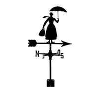 LMMOZOE Animal Metal Weather Vane Vintage Black Weathervane Hollow Wind Vane for Outdoor Garden Roof Paddock Wind Direction Indicator Decoration Measuring Tool
