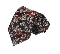 LMMOZOE Business Formal Necktie For Men 8Cm Flower Printed Neck Tie Wedding Party Vintage Floral Neckties