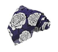 LMMOZOE Business Formal Necktie For Men 8Cm Flower Printed Neck Tie Wedding Party Vintage Floral Neckties