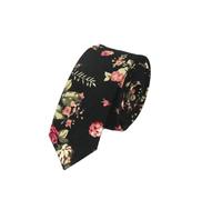 LMMOZOE Mens Slim Tie Casual Cotton Neck Ties Skinny Designer Flower Narrow Vintage Floral Wedding Necktie