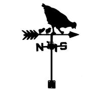 LMMOZOE Weathervane Stainless Steel Weather Vane Figurine Practical Wind Vane Measuring Tools Farm Scene Home Outdoor Garden Crafts Wind Direction Indicator Ornament