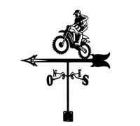 LMMOZOE Weathervane With Arrow Wind Vane Stainless Steel Weather Vane Ornament Wind Direction Indicator Garden Stake Weathercock Measuring Tool