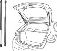 LMMPP Car rear tailgate trunk gas pressure strut for A-udi for A4 Avant/A4 Quattro 2002-2005(OEM:8E9827552E)-49.8cm Shock-absorbing gas spring strut