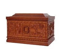 LMMSHA Beautiful Wooden Urn of Love, Large Urns for Ashes Urns for Human Ashes Adult - Cremation Urn Memory Box Size Fits Remains of Adults Up to Lbs