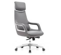 LMMSHA High Back 3-Position Adjustable Backrest Chair Office with Wheels and Headrest Desk Chairs,A