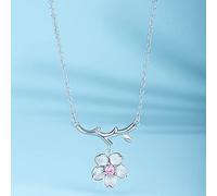 LMMSHA Jewelry/Necklaces Cherry Blossom Chain Pendants Women's Jewelry Female Pendant Wild Japan and South Korea Women's Jewelry Gift