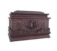 LMMSHA Large Urns for Human Ashes Adult Wooden Cremation Urn Forever Memory Box
