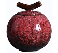 LMMSHA Last Warmth Urns for Human Ashes Cremation Ashes Urns Burial Ceramics Pets Home Graves Memorial Adult Children Crematorium (Red)