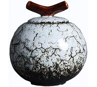 LMMSHA Last Warmth Urns for Human Ashes Cremation Ashes Urns Burial Ceramics Pets Home Graves Memorial Adult Children Crematorium (White)