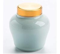 LMMSHA The Last Warmth Urns for Ashes Funeral Urn for Human Ashes Small Ceramics Hand-Painted Display Burial Urn at Home Metal Layer Screw Cap