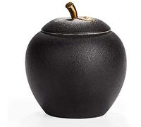LMMSHA The Last Warmth Urns for Human Ashes Urns Cremation Cremated Ashes Handmade Ashes Adult Ashes Old Black