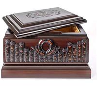 LMMSHA Urns for Human Ashes Adult - Wooden Cremation Urn Double People Caskets Box