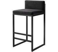 LMMSHA Velvet Counter Height Bar Stools Dining Chairs with Back for Kitchen Upholstered bar-stools Island Seat 55 65(D,75cm)