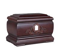 LMMSHA Wooden Urn, Large for Human Ashes Cremation Beautiful Life Urns
