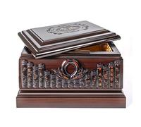 LMMSHA Wooden Urn, Large Urns for Ashes Urns for Human Ashes Adult Wooden Cremation Urn Double People Caskets Box