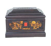 LMMSHA Wooden Urn, Large Urns for Ashes Urns for Human Ashes Hand Carved Wooden Urn Caskets Box Large Size Fits Remains of Adults