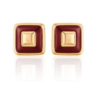 LMMSHX Chunky Gold s Stud for Women Square Black Flower Stud s Red Statement s Dainty Large Retro s Party Jewelry s for Women