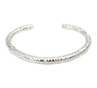 LMMSHX hammer wave plain circle solid bracelet for women forest handmade wedding gift