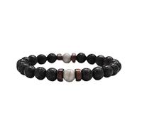 LMMSHX lava stone bracelet men natural moonstone bead chakra bracelet diffuser bracelets heren armband gift