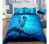 LMMSMGS Super King Duvet Cover Parrot Duvet Cover Sets with 2 Pillowcases 50x75cm Thermal Bedding Sets King Size Ultra Soft Warm Fluffy With Zipper Closure for Aldults Kids