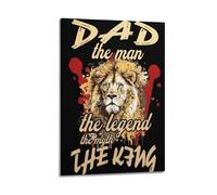 LMMZPUD Dad He And The Legend of Man King Poster Poster Decorative Painting Canvas Wall And Art Picture Print Modern Family Bedroom Decor20x30inch(50x75cm)