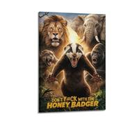 LMMZPUD Don't Mess with The Honey Badger Poster Poster Decorative Painting Canvas Wall Posters And Art Picture Print Modern Family Bedroom Decor Posters 24x36inch(60x90cm)
