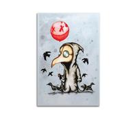 LMMZPUD Plague Doctor Poster Poster Decorative Painting Canvas Wall Posters And Art Picture Print Modern Family Bedroom Decor Posters 12x18inch(30x45cm)