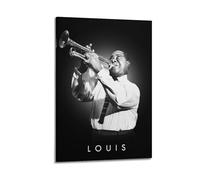 LMMZPUD Singer Poster Louis Armstrong Poster Decorative Painting Canvas Wall Posters And Art Picture Print Modern Family Bedroom Decor Posters 16x24inch(40x60cm)