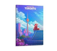 LMMZPUD Toronto Goes Red Poster Poster Decorative Painting Canvas Wall Posters And Art Picture Print Modern Family Bedroom Decor Posters 16x24inch(40x60cm)
