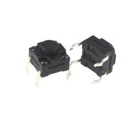 LMNCBVYA 100pcs 6X6X5MM Tactile Pushbutton Switch - SMD Micro Switch with 4-Pin SMT Plug-in for DC12V Applications