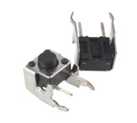 LMNCBVYA 100pcs Tactile Pushbutton Switch 6X6X5MM SMD Micro Switch 2-Pin Light Touch Switch for Electronics Projects