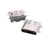 LMNCBVYA 100pcs Type-C Female Socket Straight Chip Socket USB-3.1 16P HD Transmission Interface Quick Punch Connector(Type-c 16P/SMT)