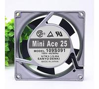 LMNCBVYA 100V 0.1/0.09A - 2700/3100RPM, 33.6/38.9CFM Airflow 109S091 90mm Aluminum Frame AC Fan -