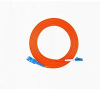 LMNCBVYA 10m Multimode Single Core Fiber Optic Patch Cable LC-SC | High-Speed Optical Fusion Splicing Pigtail Extension Cable