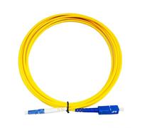 LMNCBVYA 10m Single Mode LC-SC Fiber Optic Patchcord - High-Performance Yellow Single Core Pigtail Cable