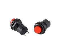 LMNCBVYA 10pcs Round Pushbutton Switch DS-427 - Non-Locking Self-Resetting 2-Pin Power Switch (12mm, Yellow) for 1.5A/250V & 3A/125V Applications(Rosso)