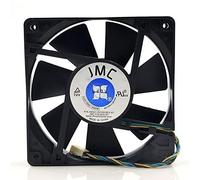 LMNCBVYA - 12V 0.55A, Model 1225-12HS, Double Ball Bearing, 4-Pin Interface, Ideal for CPU and Industrial Applications High-Performance 120mm Chassis Fan