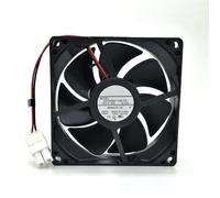 LMNCBVYA 12V 9025 Cooling Fan for Refrigerator & Computer Cabinet - Model 09225SS-12K-FA, 90x90x25mm, 2-Wire, Low Noise Operation