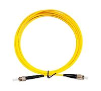 LMNCBVYA 15m Single Mode Fiber Optic Patch Cord FC-ST Connector - Yellow Fiber Optic Cable for Data Transmission