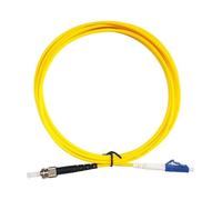 LMNCBVYA 15m Single Mode Single Core Fiber Optic Patch Cable LC-ST - High-Performance Yellow Fiber Optic Pigtail Cable for Reliable Connectivity