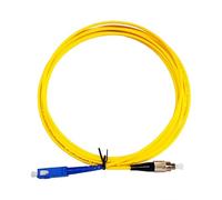 LMNCBVYA 15m Single Mode Single Core Fiber Optic Patchcord SC-FC - Yellow Fiber Optic Cable for Reliable Connectivity