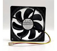 LMNCBVYA 1850RPM, 58.6CFM, Low Noise for PC and Electronics NZNYDNL 24V 0.06A 12025 3-Wire Silent Fan with High-Precision Double Ball Bearings