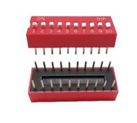 LMNCBVYA 30pcs DIP Switch 10P Direct Insertion Piano Key Sliding Switch with 2.54mm Spacing - Reliable for Electronic Projects
