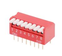 LMNCBVYA 30pcs DIP Switch 8P Side Toggle Key - Direct Insertion Sliding 2.54mm Spacing Toggle Switches for Electronics Projects