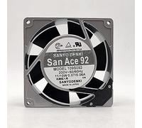 LMNCBVYA 3100RPM, 38.9CFM, High-Precision Double Ball Bearing, Quiet Operation 90x90x25mm 109S092 Cabinet Axial Fan - 200V,