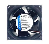 LMNCBVYA - 3214J/39HU, 6800RPM, 86CFM, 3-Wire Connector, Durable & Quiet Operation High-Performance 24V 9CM Industrial Fan