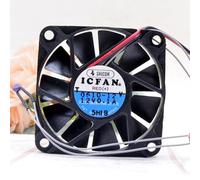 LMNCBVYA - 60mm x 60mm x 10mm, High-Precision Double Ball Bearing, 2800RPM, 18CFM Airflow ICFAN 6010 12V 0.10A Slim Car Hard Drive Super Silent Fan
